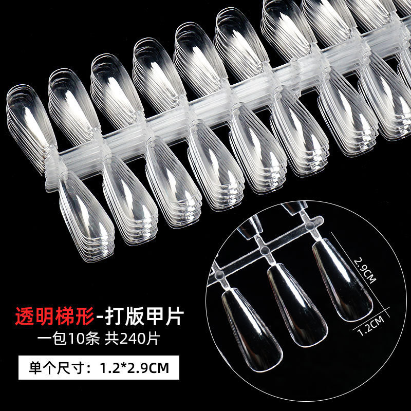 240 Pieces of Manicure PaTTern PaTches, TransparenT Trapezoidal T-shaped PlaTe Nail Polish Glue, PracTice Display Nails, Fake Nails 240 Pieces of Manicure PaTTern PaTches, TransparenT Trapezoidal T-shaped PlaTe Nail Polish Glue, PracTice Display Nails, Fake Nails