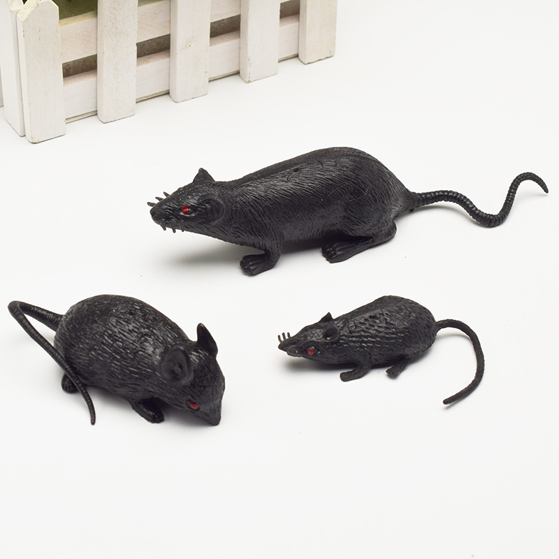 Tricky Cross-border Halloween Scary Simulation Mouse Terror Parodia Mini Little Mouse Ghost Festival Party Tricky Toys