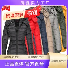 3XL Winter ladies' form-fitting padded jacket大码女棉衣