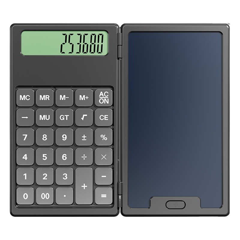 Calculadora transfronteriza, tablero de escritura a mano de gran venta, aprendizaje de oficina, calculadora LCD plegable, función de ciencia, suministro directo del fabricante