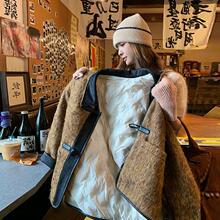 咖色复古高级感拼接毛呢羽绒服女2025冬新款时尚设计翻领白鸭绒服