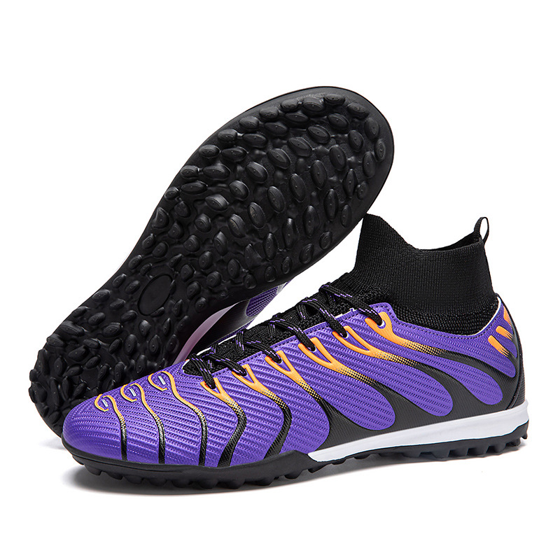 Zapatos de fútbol temu transfronterizos personalizados Copa del Mundo Ronaldo zapatos de entrenamiento profesionales zapatos de fútbol infantil antideslizantes