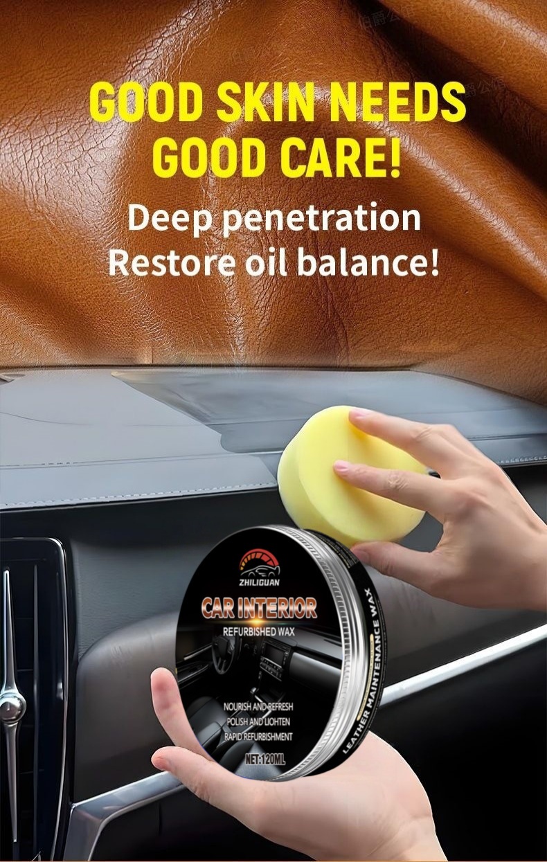 Cross-Border Exclusive Supply: Car Interior Refurbishment Leather Nourishing Cream, Interior Coating Agent, Car Cleaning and Maintenance Agent