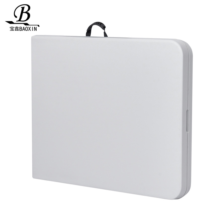 Mesa plegable, moldeada por soplado, multifuncional, mesa portátil para exteriores, mesa de puesto, mesa de comedor plegable para exposiciones, plegable.