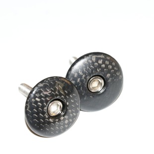 Unlabeled Genuine Full Carbon Fiber 3K Bicycle Stem Cover/Sun Cover/Wrist Set Upper Cover/Mountain Bike Head Bowl Cover