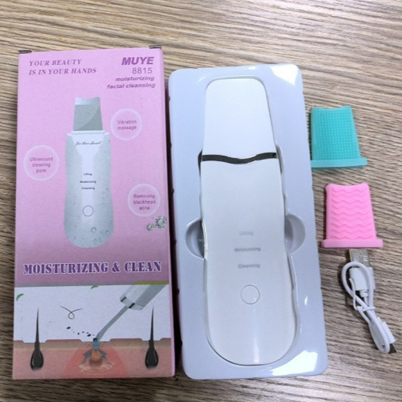 跨境电动超声波离子洁肤仪铲皮机清理黑头粉刺死皮洁面美容仪器|undefined