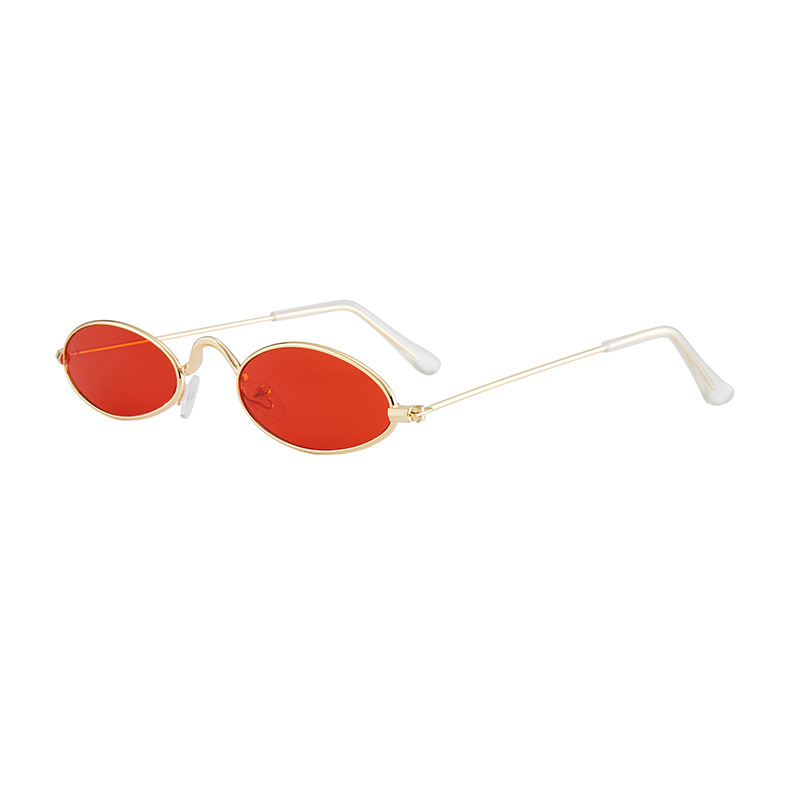 Small ellipse retro full frame round face multi -color optional…
