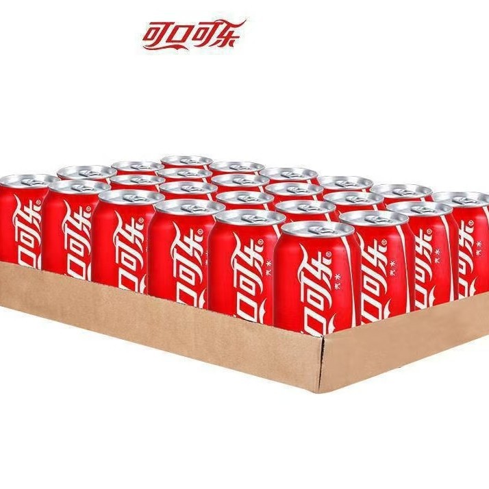 新货汽水可乐碳酸饮料可乐矮罐24可口可乐ML330整箱经典听装罐