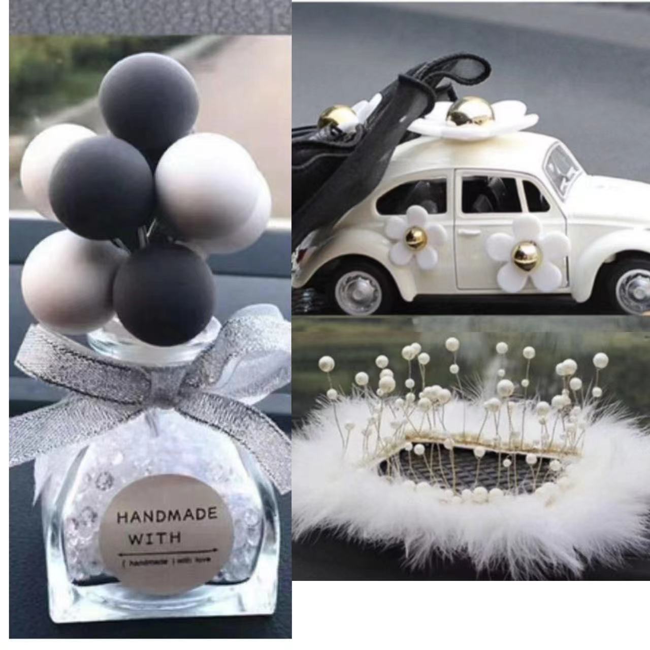 Adornos de coche con incrustaciones de diamantes Asiento de perfume de coche creativo Adornos de coche Suministros de coche Otras cerámicas Simple Beauty Night Si