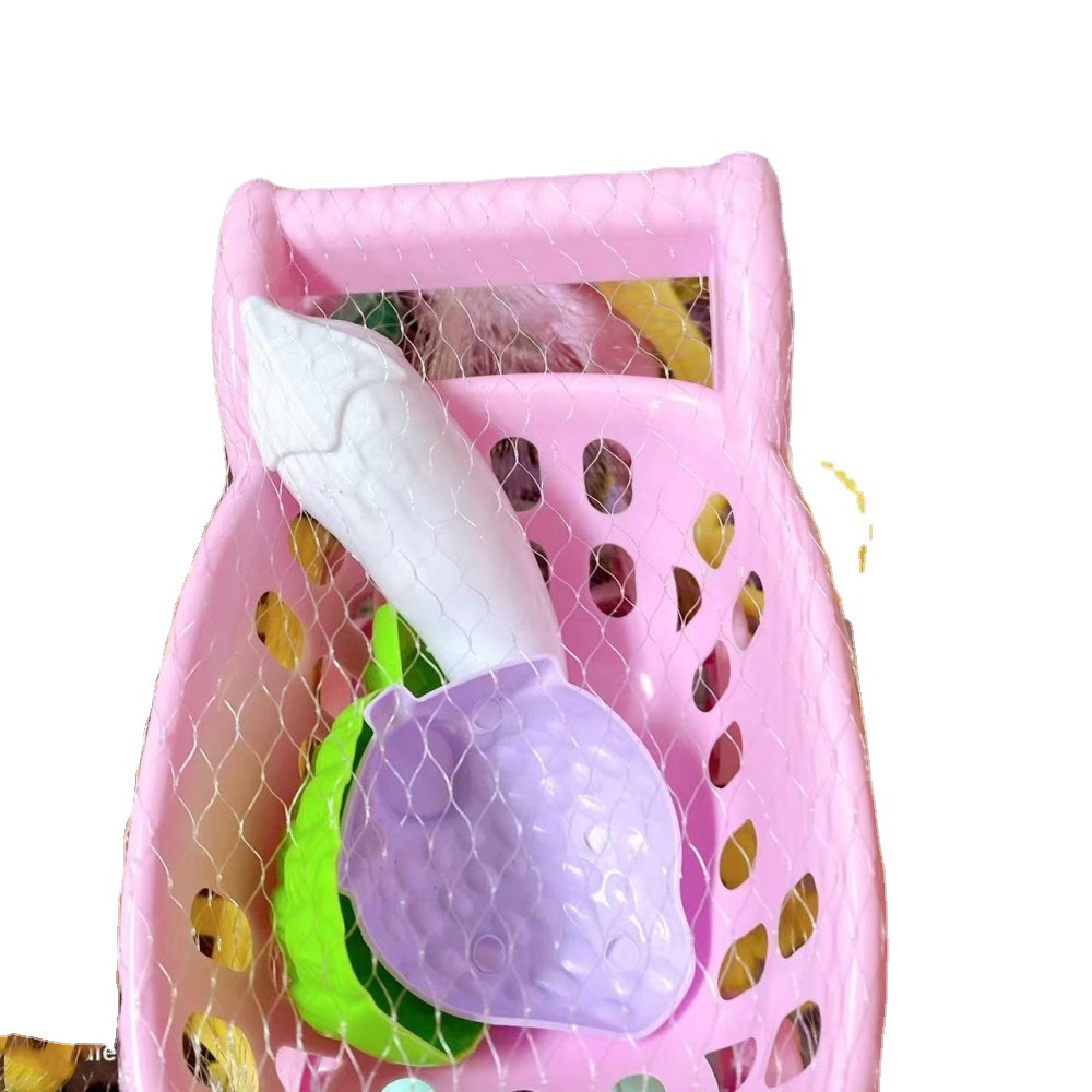 Casa de juegos juguetes carrito de compras para niños mini bolsa de malla carro de arena coche de playa dos yuanes grandes almacenes 2 yuanes super