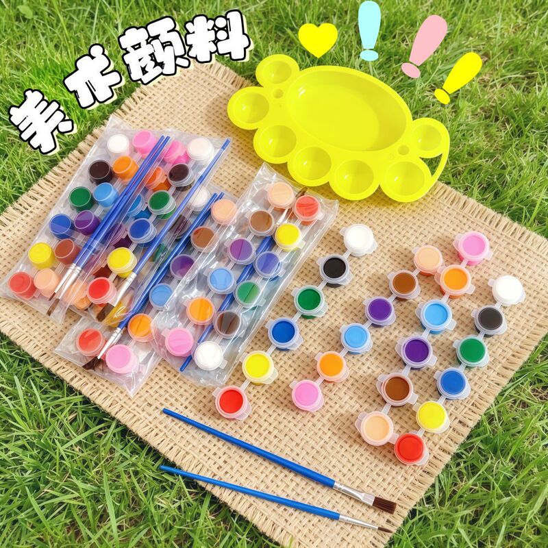 12-Color Paint Sticks 2ml 3ml Gouache Paint Watercolor Children's Art Painting Coloring Graffiti Team Building Activities