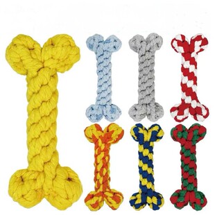Factory Direct wholesale dog toy molar bone shape pet knot toy milk dog small dog pet