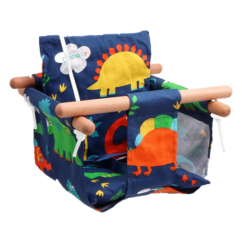 Red House Amazon ткань динозавра карманные качели новый Крытый Открытый хлопковый льняной детский подвесной стул детские качели