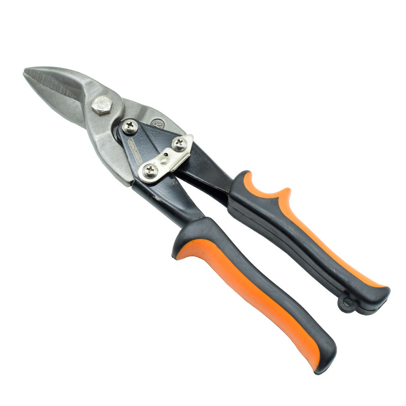 艾威博尔 左弯右剪航空剪不锈钢剪刀铁皮剪刀左右弯嘴剪刀 10"