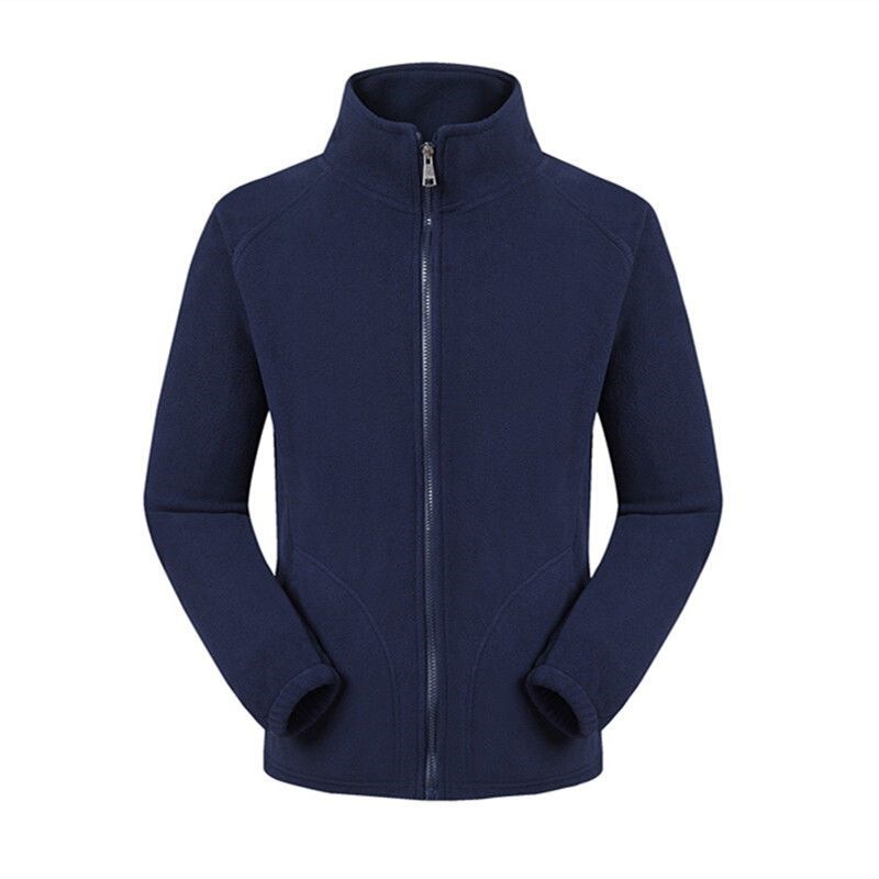 Men's Fleece Sweatshirt Jacket with Thickened Double-Sided Fleece, Men's Cardigan with Stand Collar Men's Fleece Sweatshirt Jacket with Thickened Double-Sided Fleece, Men's Cardigan with Stand Collar