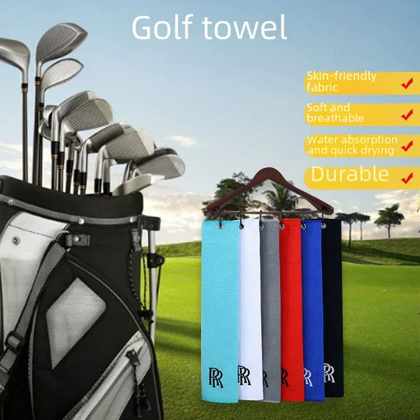 Microfiber Waffle Golf Towels, Available in 16 Current Colors, Minimum Order of 10 Pieces, Can Be Embroidered with Logo