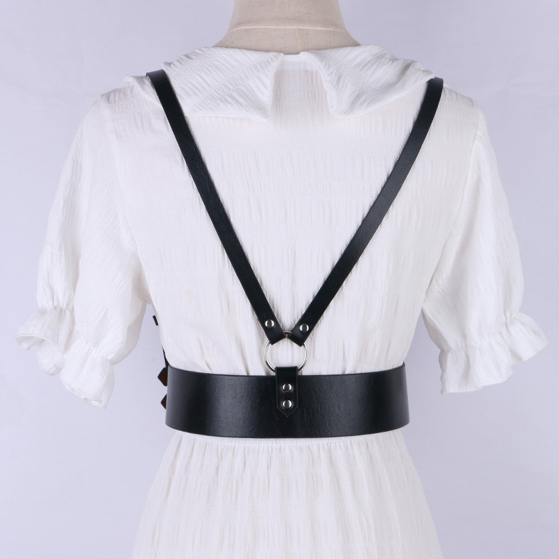 Punk Harajuku-stil hofteholder til kvinder, camisole-bælte, funktionelt overtøj, taljeholdere_voghion.com