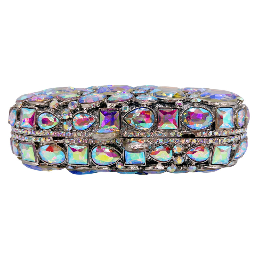 Bolsa de embrague de piedra en stock transfronterizo nueva bolsa de diamantes de cristal bolsas de mano bolsas de banquete