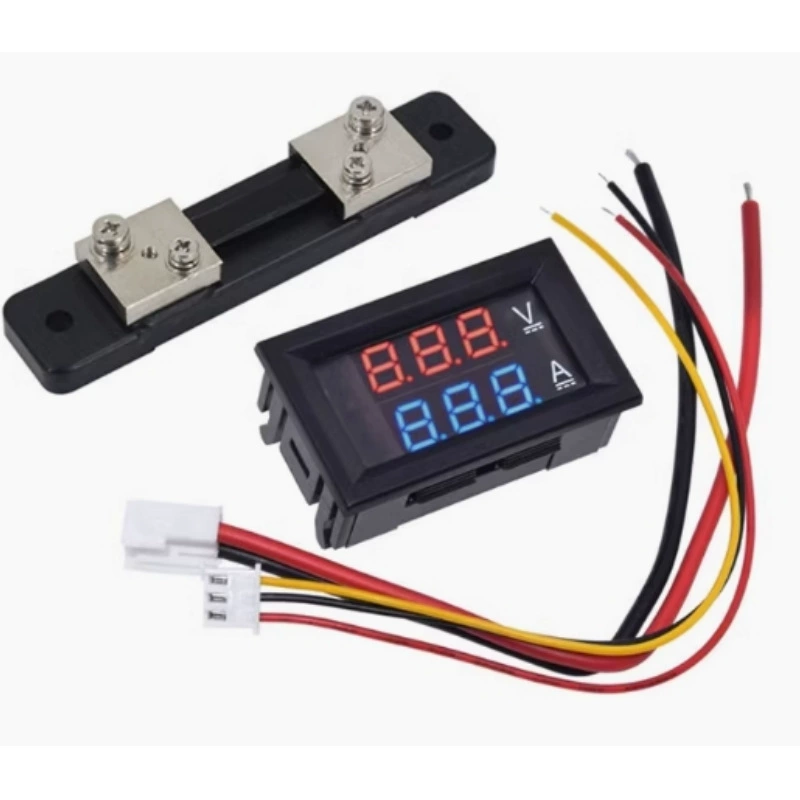 DC0-100V/10A 50A 100A LED DC двойной дисплей Цифровой вольтметр цифровой измеритель тока