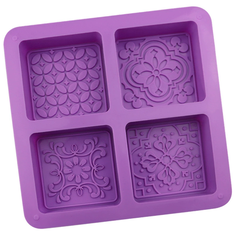 蓝调 Square silicone acrylic mold, compact handmade soap