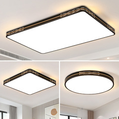 New style wrought iron lamp LED ceiling light rectangular living room bedroom restaurant lamp minimalist modern creative lighting