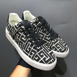 Balma*n巴尔蔓黑色字母徽标运动鞋115121低帮男鞋时尚厚底休闲鞋