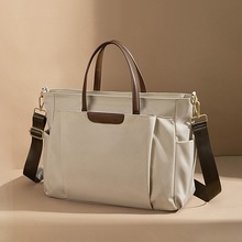 公文包女士高级感大容量通勤托特包14寸16笔记本电脑包单肩斜挎包