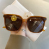 Tide, sunglasses, fashionable retro trend glasses solar-powered, Korean style, 2022 collection, internet celebrity