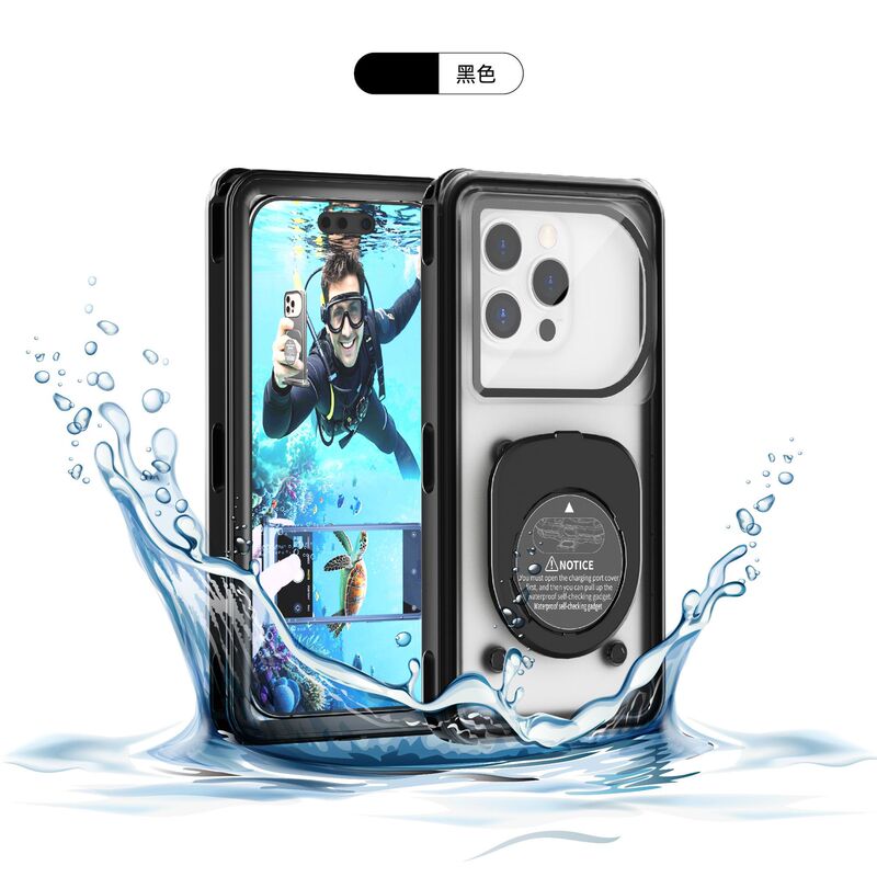 Apple Samsung Huawei 用の自己検査防水携帯電話ケース 6.9inch 以内の画面ダイビング携帯電話バッグ ケース|undefined