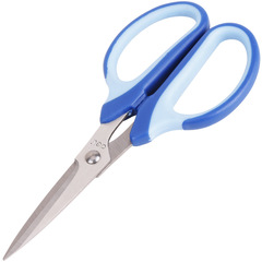 Deli 6018 scissors, art scissors, rubberized scissors, office supplies scissors, stainless steel household large paper cutting