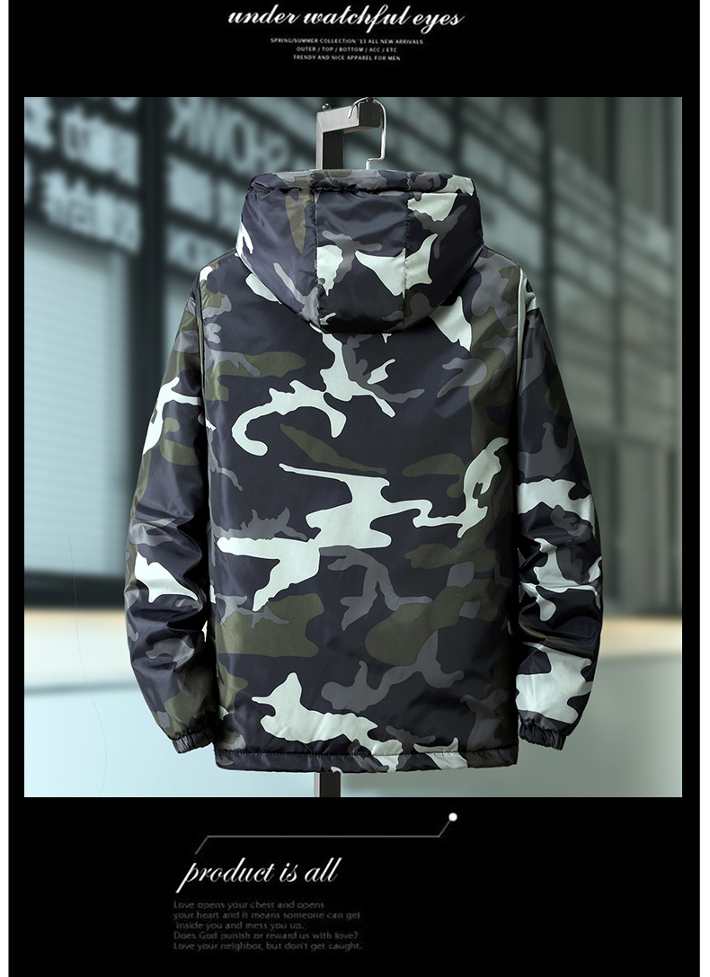 Herren Camouflage Steppjacke Winter Warm Gefütterte Jacke_voghion.com