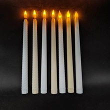 宴会场景长杆led电子火焰蜡烛灯婚礼婚庆万圣节西餐厅双头小夜灯