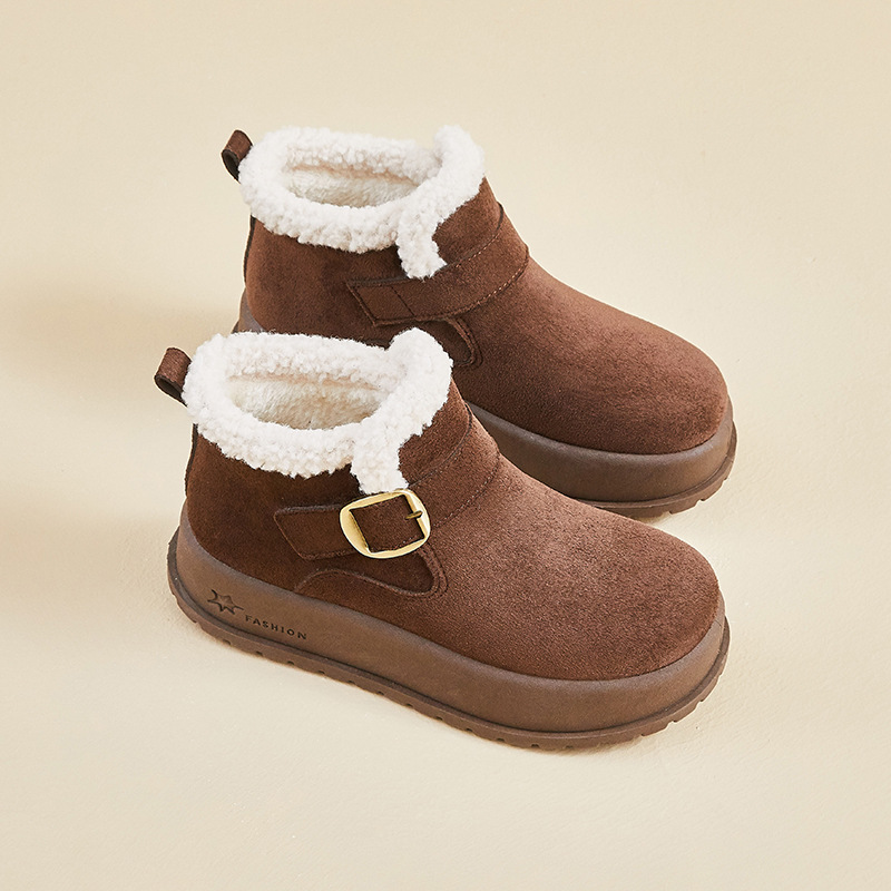 Botas de Nieve con Aumento de Estatura para Mujer de PU y Caucho Térmicas para Uso Diario