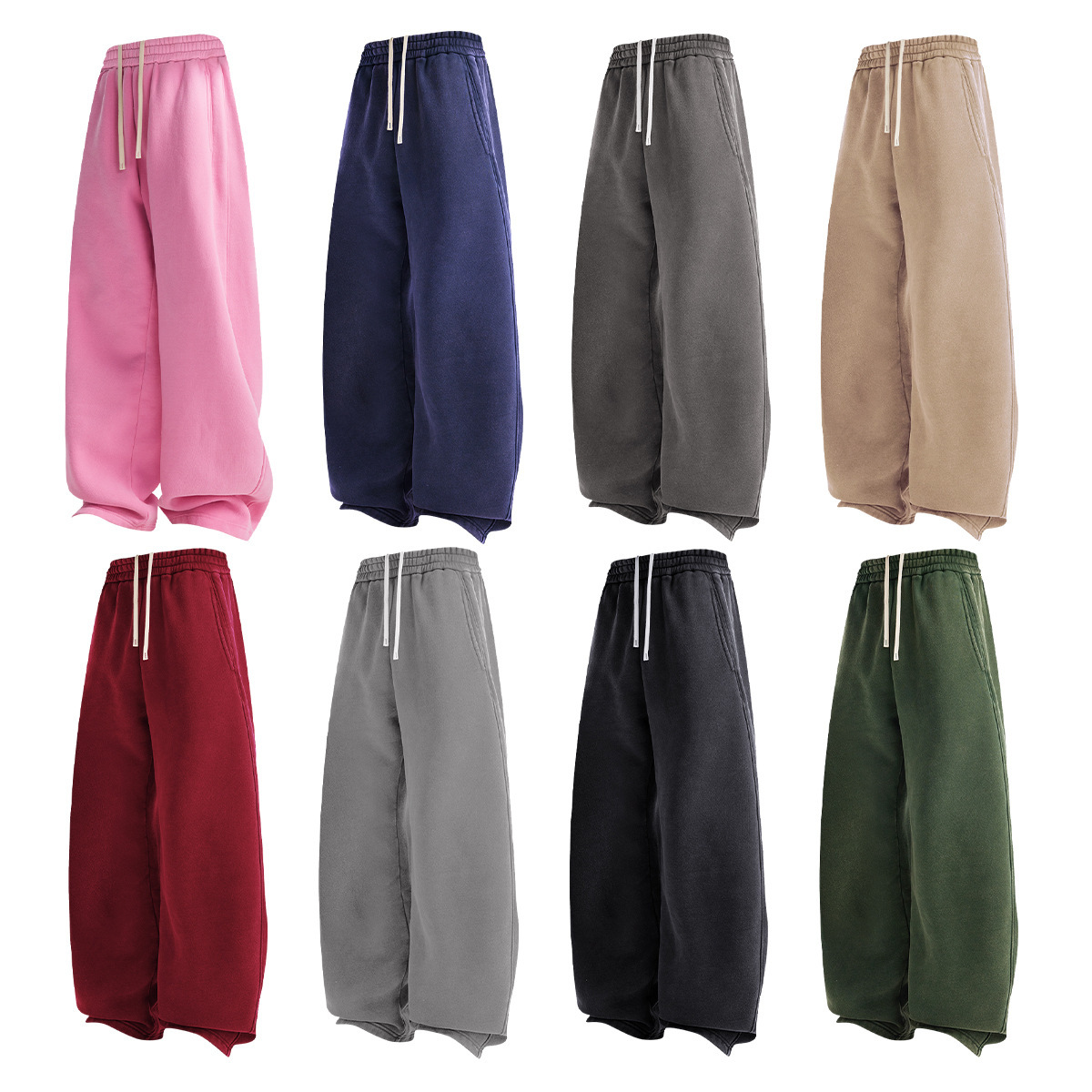 Cadena de Tide Custom| 2026 otoño y invierno nuevos productos de terciopelo para hacer pantalones de macheta viejos pantalones de moda masculinos pantalones de piernas anchas retro pantalones de pareja
