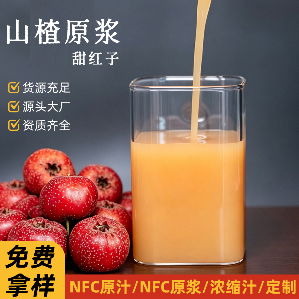 Hawthorn Puree Processing Food and Beverage Factory Industrial Commercial Raw Materials Fruit and Vegetable Juice Hawthorn Pulp Hawthorn Fruit Puree