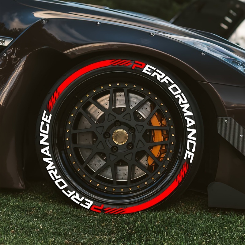 Pack Of Four Tire Performance Car Stickers_voghion.com