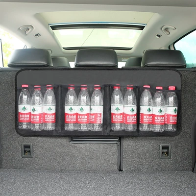 rear seat chair back hanging – Car storage bag/box - classic-black-net-pocket-storage-bag