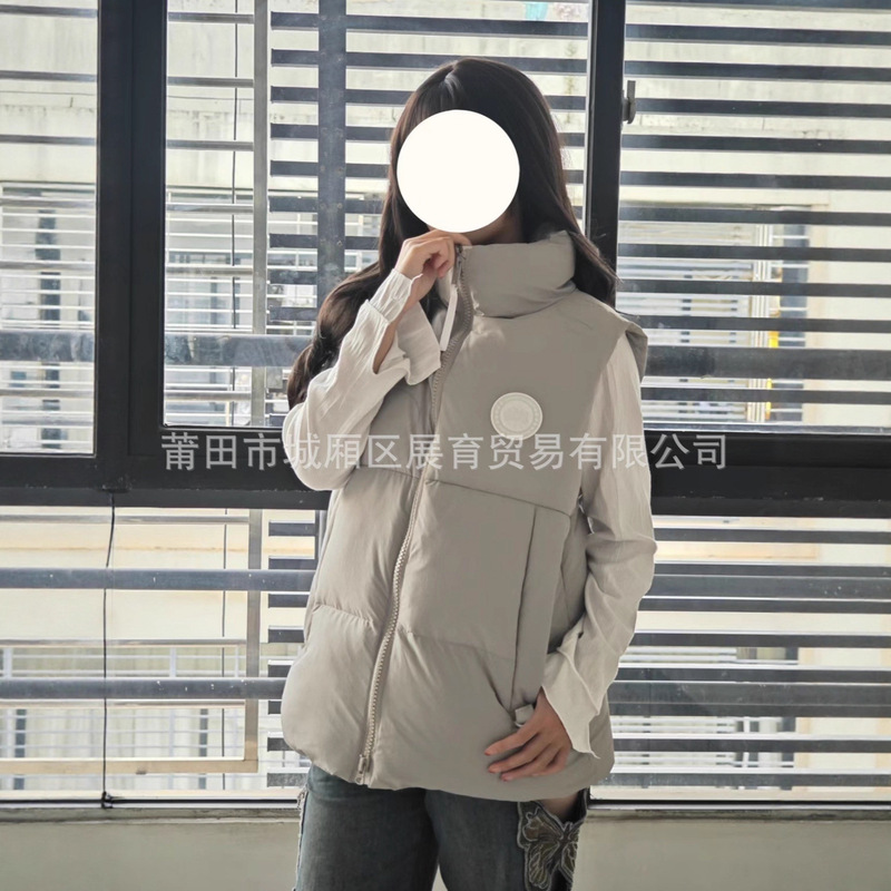 High-End Canadian Goose White Label Pastel Series Capsule down Vest for Men and Women, Same Style as Zhao Silu