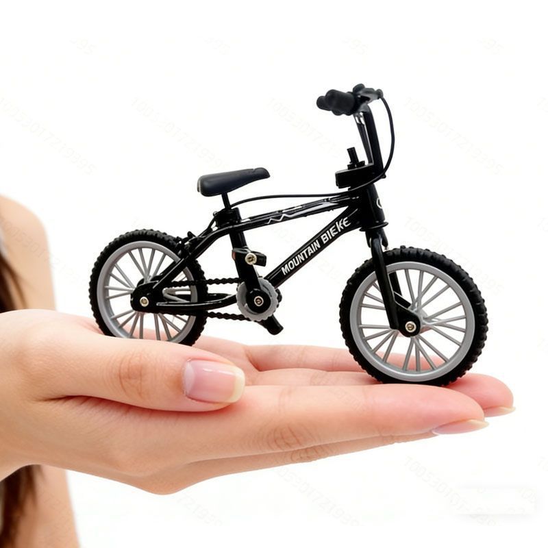 Al por mayor simulación de automóviles de aleación desacelerar modelo de bicicleta adornos de dirección amortiguador coche de carreras metal montaña un agente