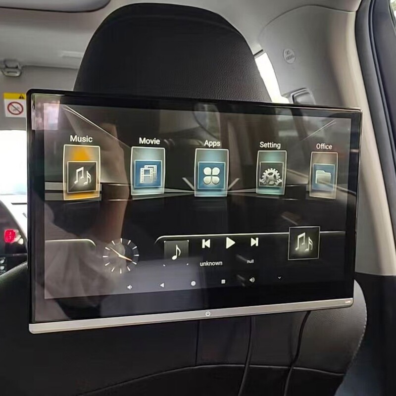 11.6 inch rear seat entertainment car IPS full touch 4K display Android headrest monitor wireless wifi