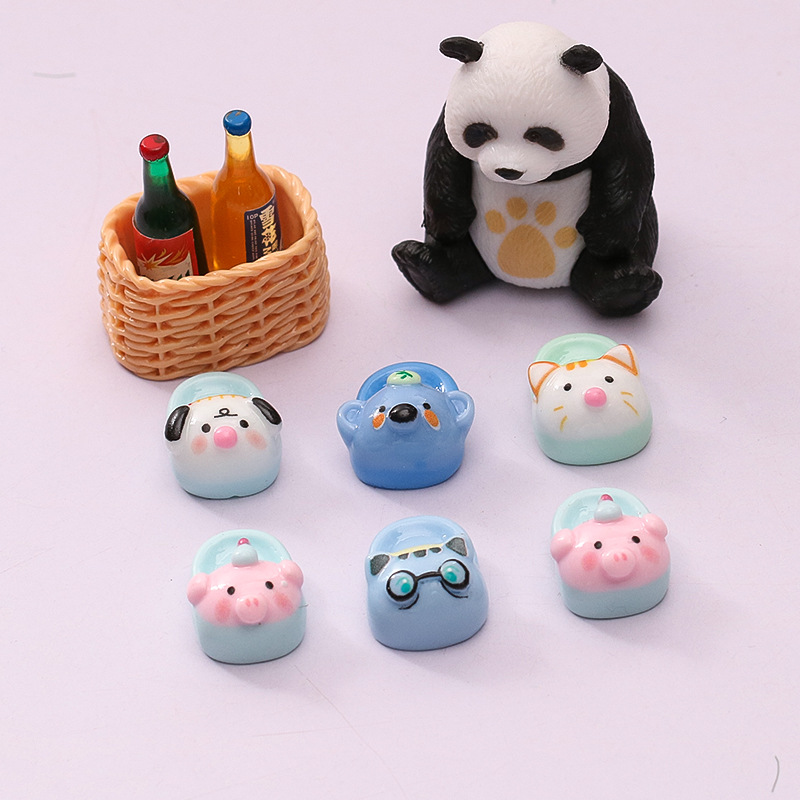 环保树脂仿真拖鞋迷你玩具亲子互动手工 DIY 卡通鞋子ins 风食玩