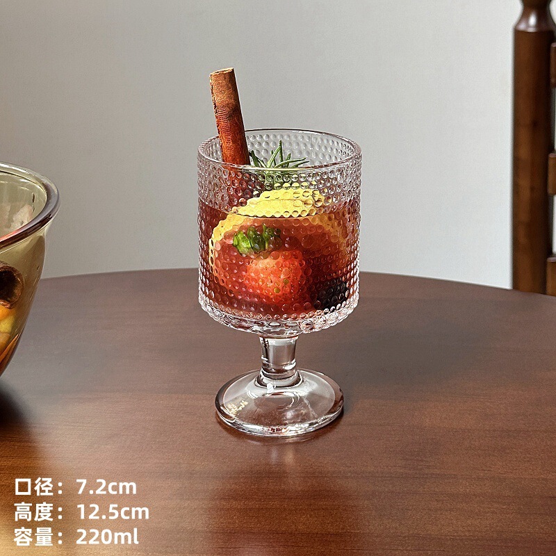 微醺热高颜值太阳花洋酒杯鸡尾酒玻璃杯子酒煮圣诞喝高脚杯红酒杯|undefined