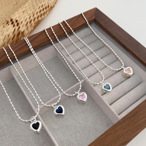 Women's Light Luxury Minority Heart Lock Necklace  New Style Fashion Influencer High-End Design Sense Necklace Trend