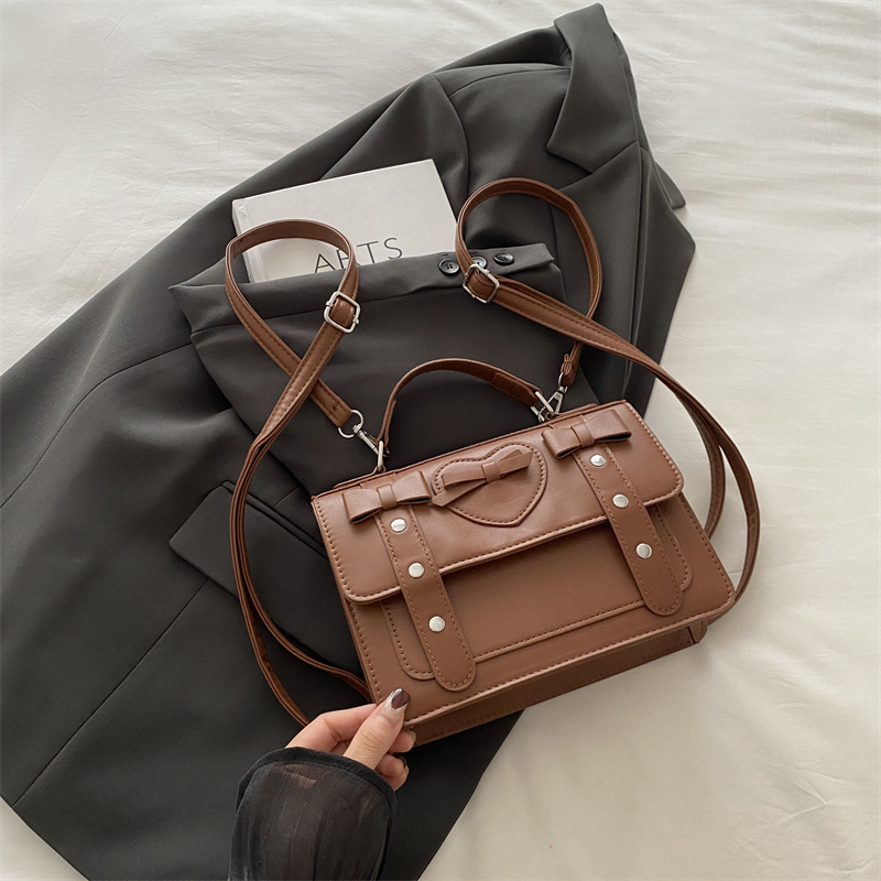 Bolsa de estilo universitario estilo coreano de moda alta sensación de nicho de diseño bolso multifuncional versátil bolso de hombro de mujer