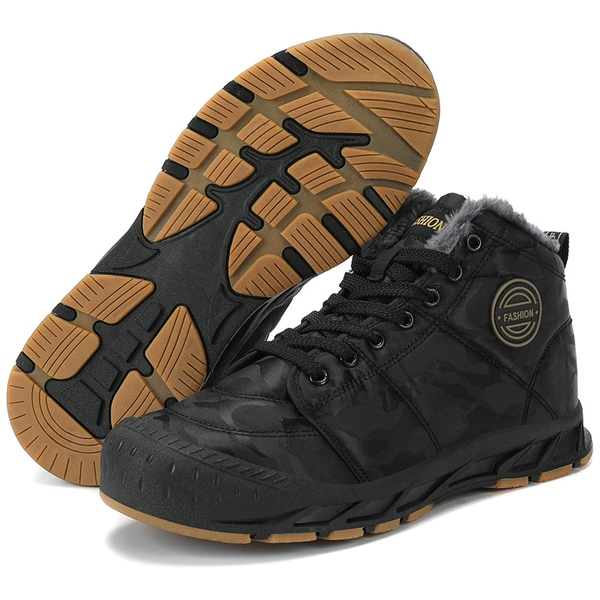 D2425 black cotton shoes Quan