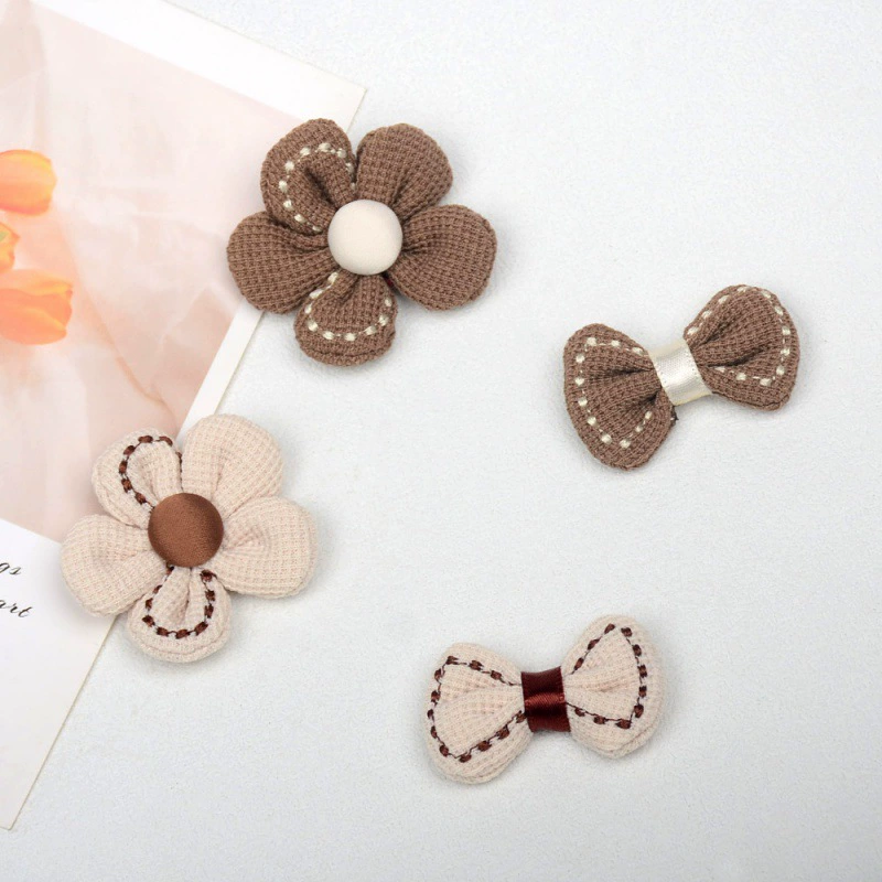 Demi-season rabbit, bow tie, hair accessory with accessories, Korean style, flowered