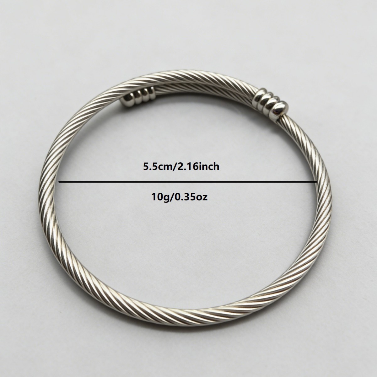 Bracelet jonc en acier inoxydable doré bijou minimaliste_voghion.com