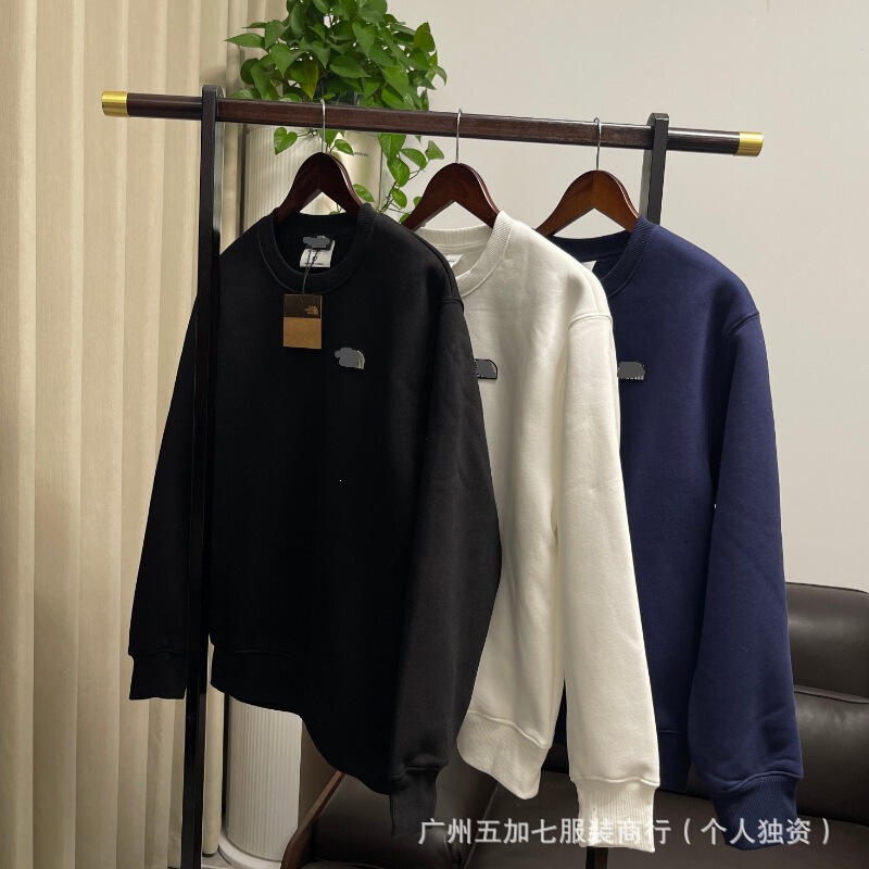 Cross-Border Trendy Brand North Face Men's Fleece-Lined Thickened Crew Neck Long-Sleeve 500g Winter Sweatshirt Cross-Border Trendy Brand North Face Men's Fleece-Lined Thickened Crew Neck Long-Sleeve 500g Winter Sweatshirt