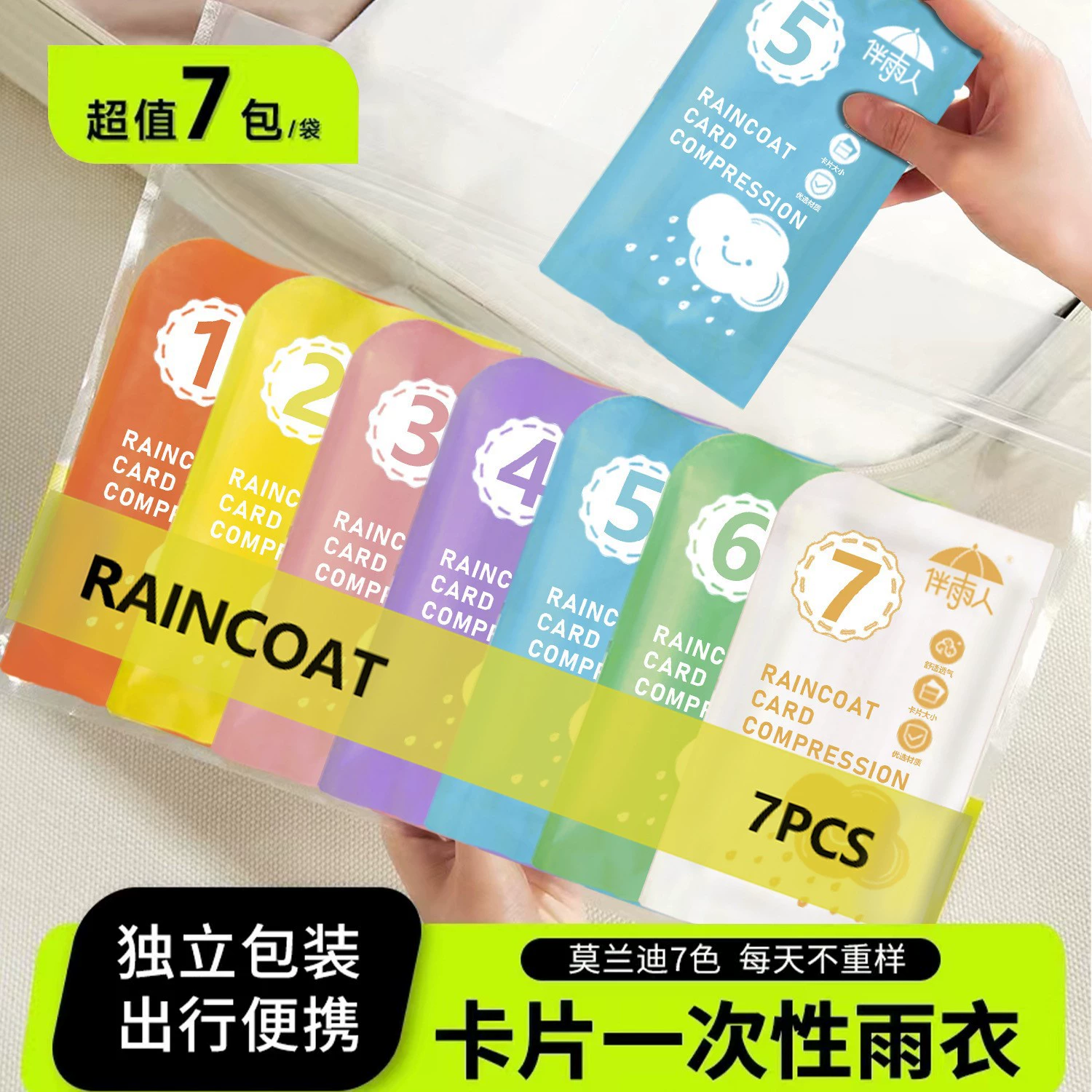 Одноразовые плащи с толстым капюшоном для сжатия мужчин и женщин