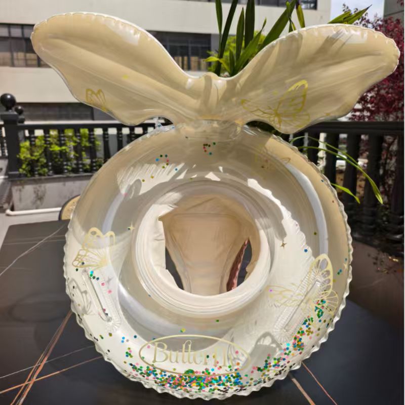 White butterfly circles